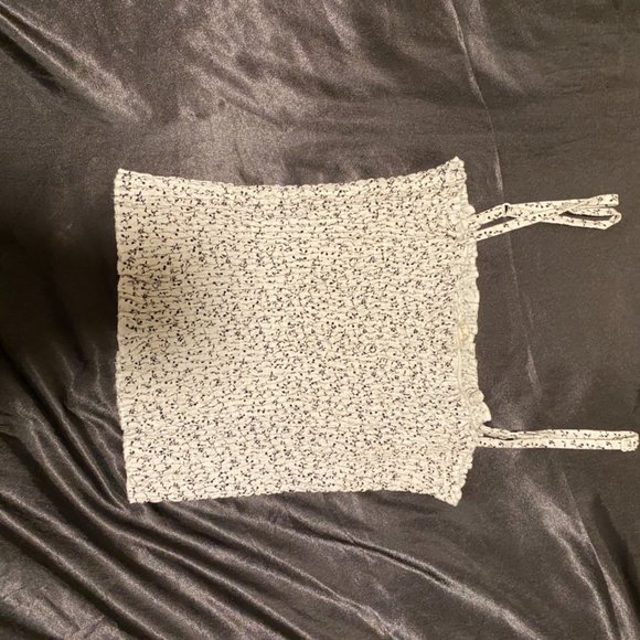 Brandy Melville Black and White Smocked Cami - Picture 2 of 3